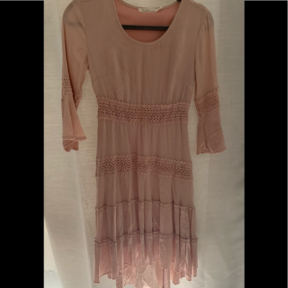 🚨OFFERNOW🚨LONG DRESS WITH QUARTER SLEEVES NWOT